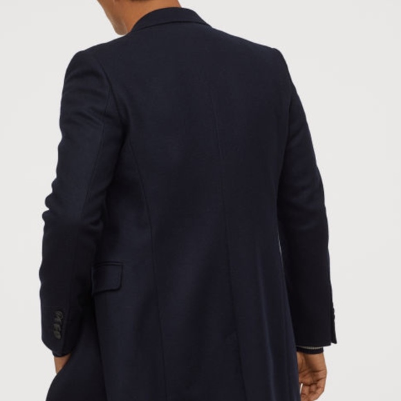 Men H&M double breasted 36R cashmere coat - Picture 4 of 8